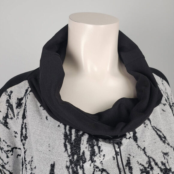 LINK Black & Grey Long Tunic Top Dress Size L - Picture 2 of 9